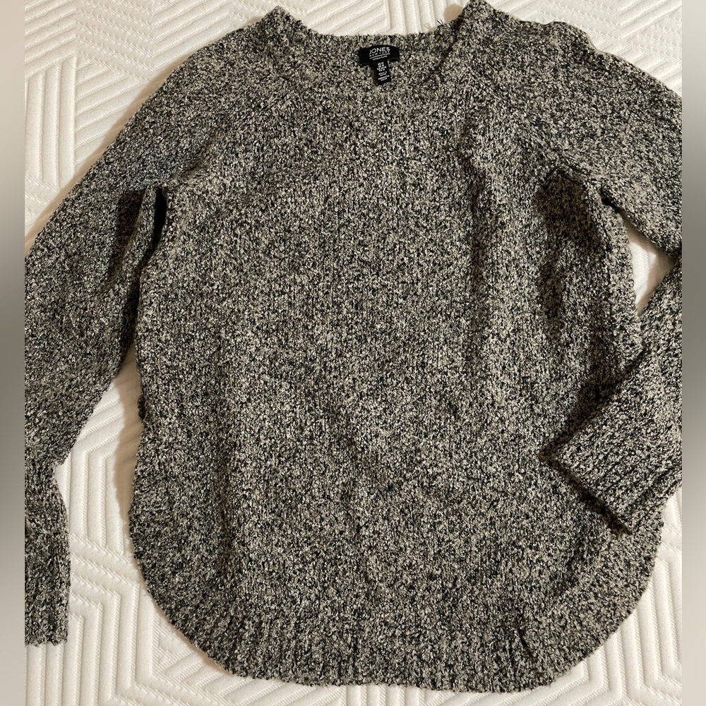 Jones NY Grey Oversized Sweater